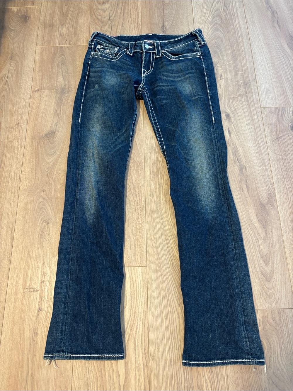 True Religion Joey Flare Jeans Women’s Size 29 Dark Wash Made in USA